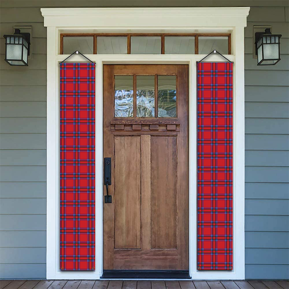 ScotsTee Shop Scottish Inverness District Tartan Front Porch Sign Set, Hanging Banner Set