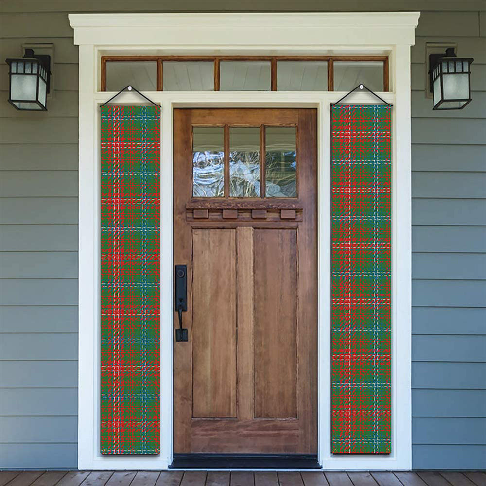 ScotsTee Shop Scottish Wilson Ancient Clan Tartan Front Porch Sign Set, Hanging Banner Set