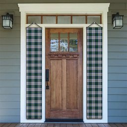 ScotsTee Shop Scottish Lindsay Dress Tartan Front Porch Sign Set, Hanging Banner Set