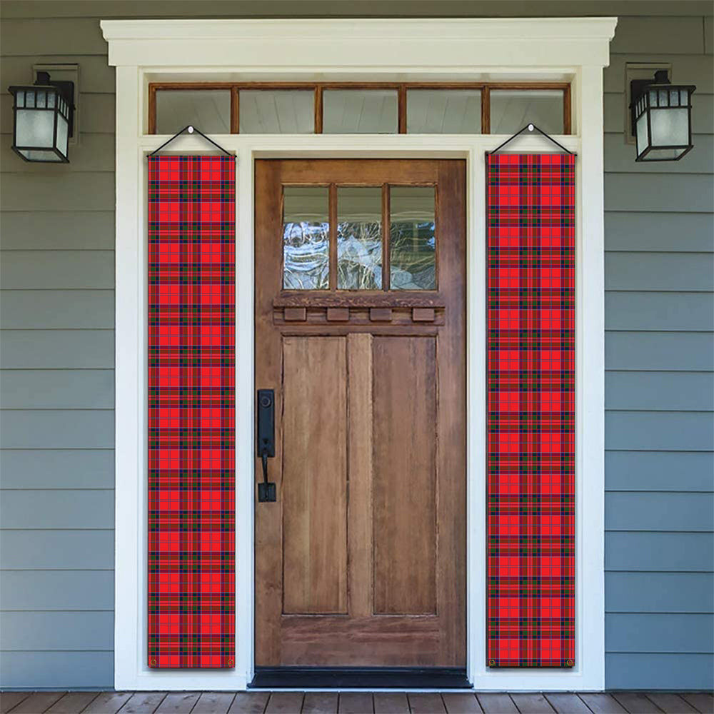 ScotsTee Shop Scottish MacGillivray Modern Tartan Front Porch Sign Set, Hanging Banner Set