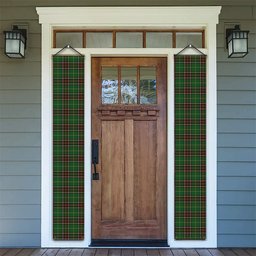 ScotsTee Shop Scottish Newfoundland Tartan Front Porch Sign Set, Hanging Banner Set