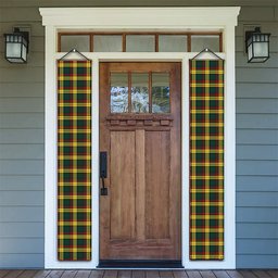 ScotsTee Shop Scottish McMillan Old Modern Tartan Front Porch Sign Set, Hanging Banner Set