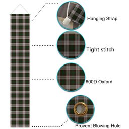 ScotsTee Shop Scottish McKinnon Dress Tartan Front Porch Sign Set, Hanging Banner Set