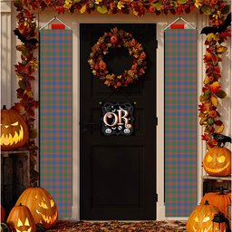 ScotsTee Shop Scottish McIntyre Ancient Tartan Front Porch Sign Set, Hanging Banner Set