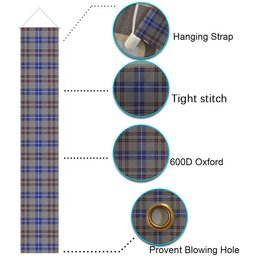 ScotsTee Shop Scottish Yes Scotland Tartan Front Porch Sign Set, Hanging Banner Set