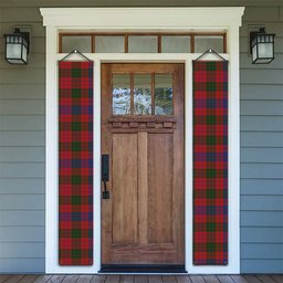 ScotsTee Shop Scottish Ross Tartan Front Porch Sign Set, Hanging Banner Set