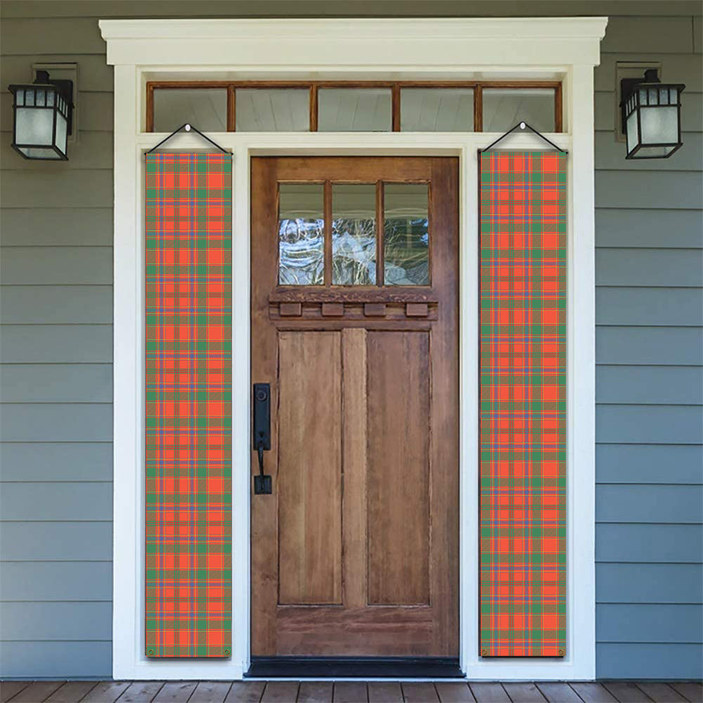 ScotsTee Shop Scottish Munro Ancient Tartan Front Porch Sign Set, Hanging Banner Set