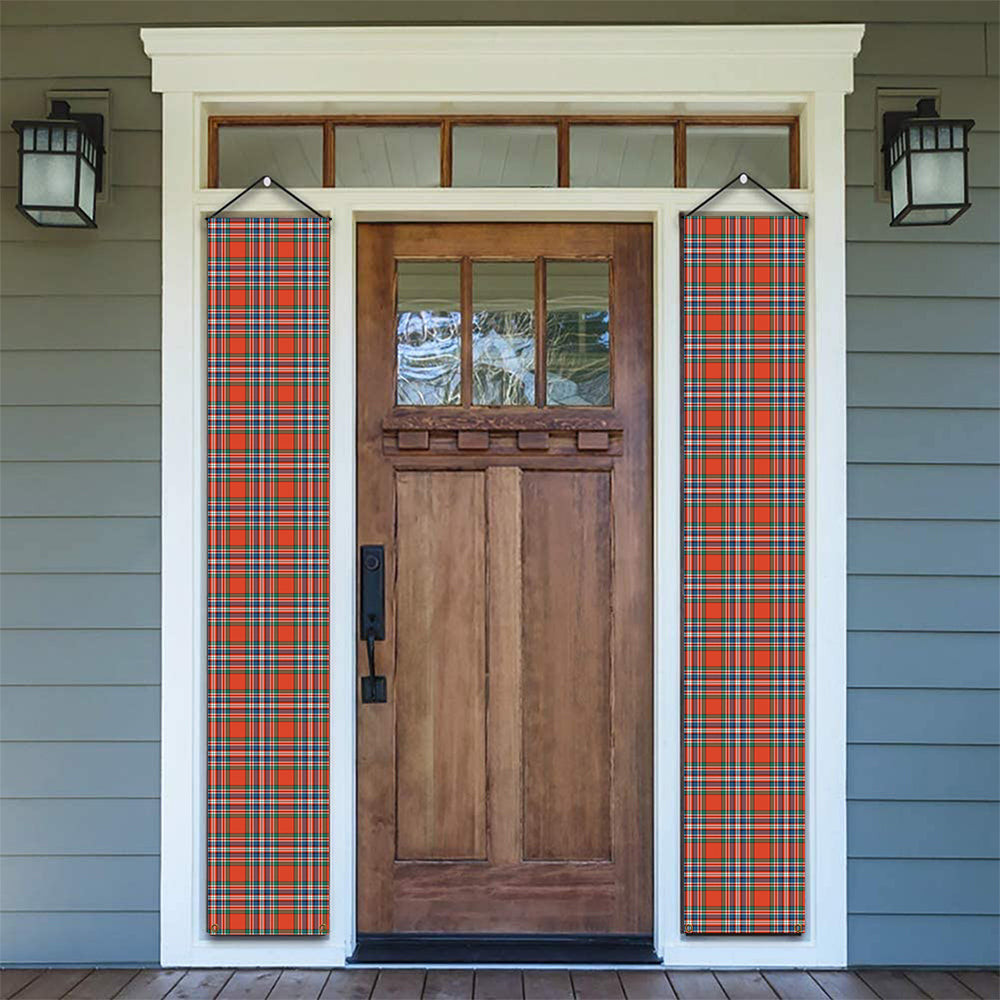ScotsTee Shop Scottish McFarlane Ancient Tartan Front Porch Sign Set, Hanging Banner Set