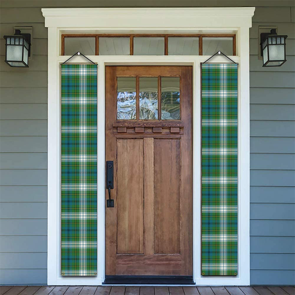 ScotsTee Shop Scottish Johnstone Dress Ancient Tartan Front Porch Sign Set, Hanging Banner Set