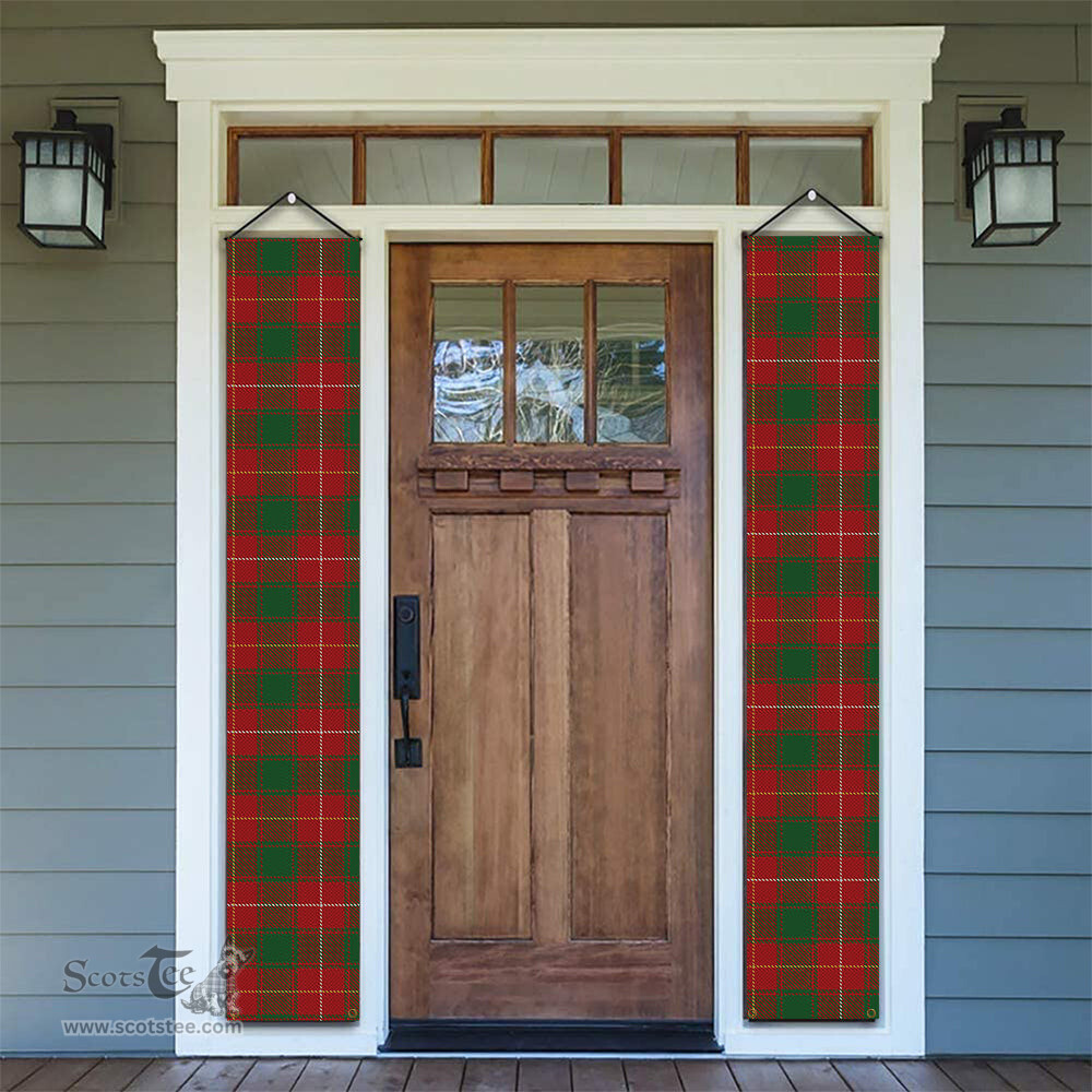 ScotsTee Shop Scottish MacPhee Tartan Front Porch Sign Set, Hanging Banner Set