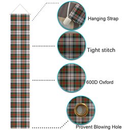 ScotsTee Shop Scottish MacDuff Dress Ancient SC Tartan Front Porch Sign Set, Hanging Banner Set