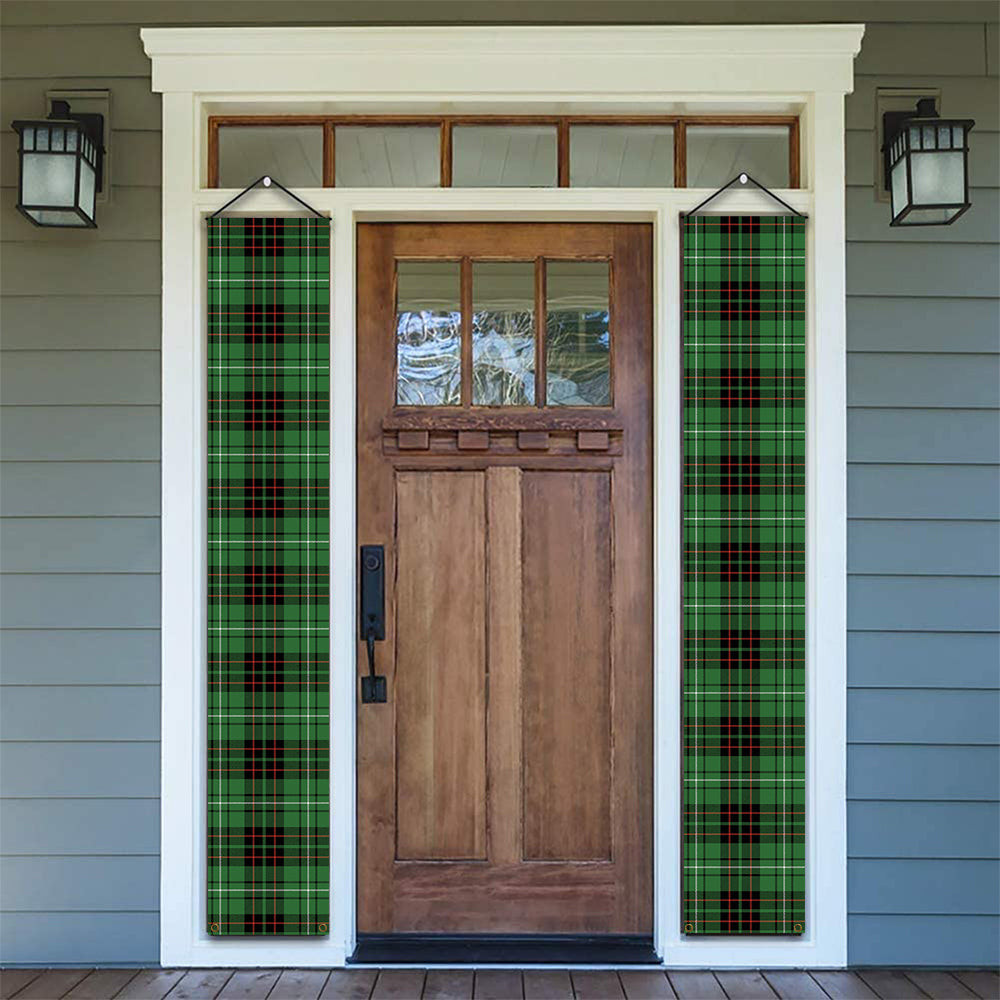 ScotsTee Shop Scottish MacAulay of Lewis Ancient Tartan Front Porch Sign Set, Hanging Banner Set