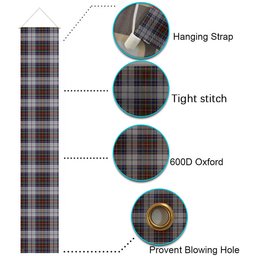ScotsTee Shop Scottish MacBeth Dress Tartan Front Porch Sign Set, Hanging Banner Set