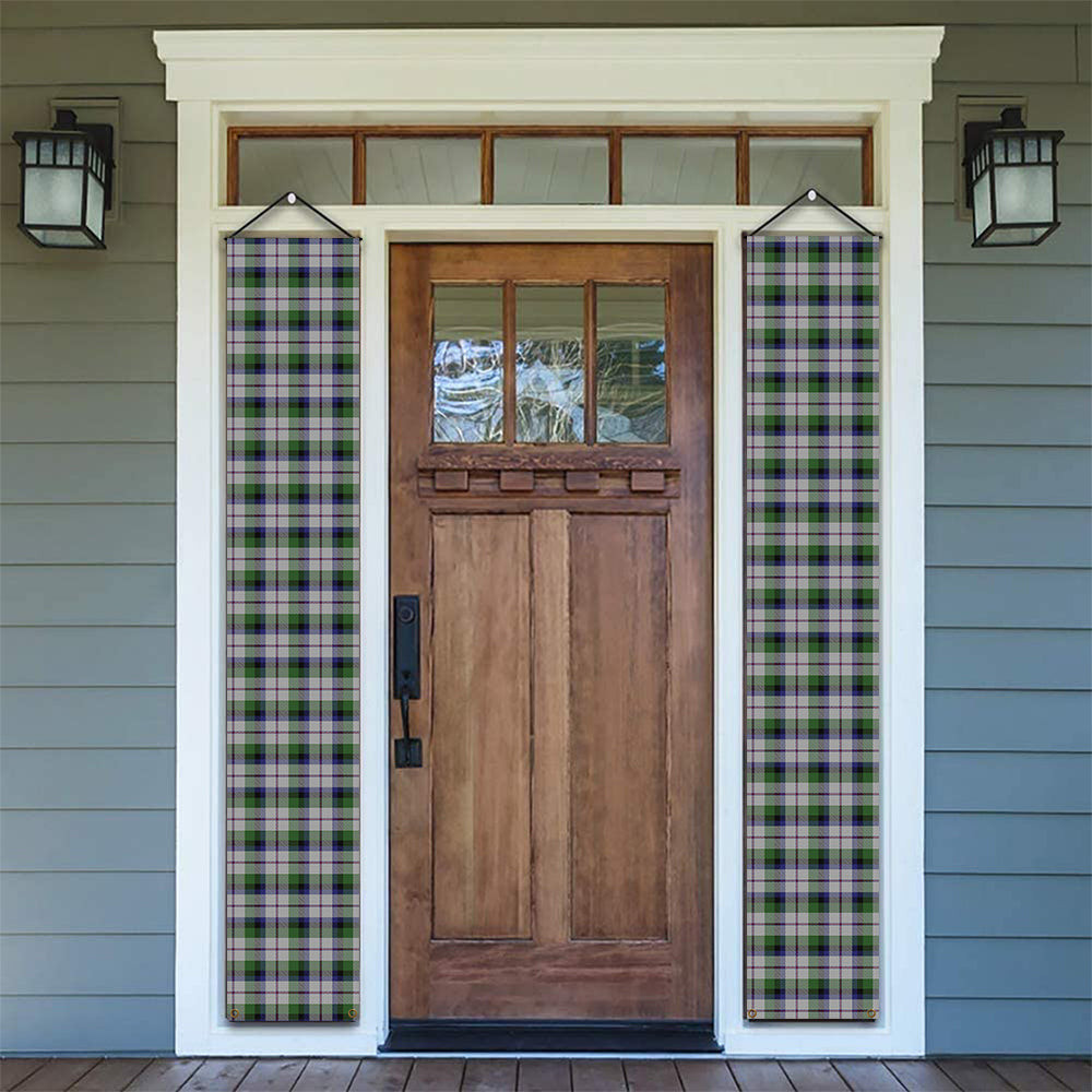 ScotsTee Shop Scottish MacNaughton Dress Tartan Front Porch Sign Set, Hanging Banner Set