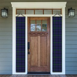 ScotsTee Shop Scottish Weir Tartan Front Porch Sign Set, Hanging Banner Set