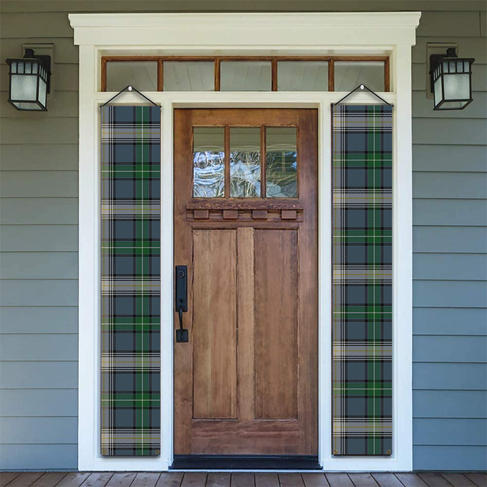 ScotsTee Shop Scottish McDowall Tartan Front Porch Sign Set, Hanging Banner Set