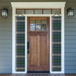 ScotsTee Shop Scottish McDowall Tartan Front Porch Sign Set, Hanging Banner Set