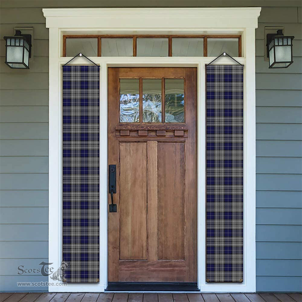 ScotsTee Shop Scottish Napier Tartan Front Porch Sign Set, Hanging Banner Set