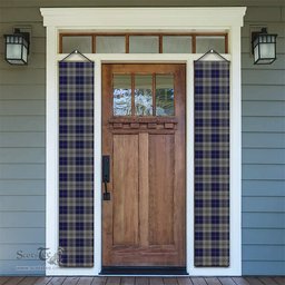 ScotsTee Shop Scottish Napier Tartan Front Porch Sign Set, Hanging Banner Set