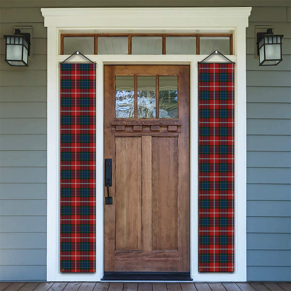 ScotsTee Shop Scottish Nicolson of Lewis Tartan Front Porch Sign Set, Hanging Banner Set