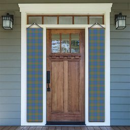 ScotsTee Shop Scottish Stewart of Appin Hunting Ancient Tartan Front Porch Sign Set, Hanging Banner Set
