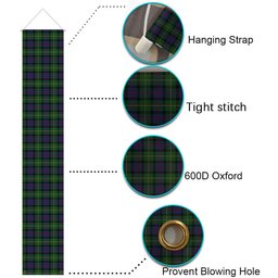 ScotsTee Shop Scottish Tait 1 Tartan Front Porch Sign Set, Hanging Banner Set
