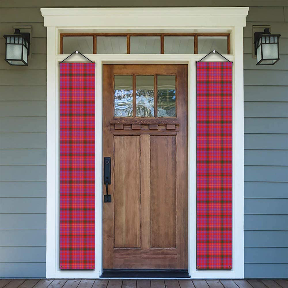 ScotsTee Shop Scottish Lumsden of Clova Modern Tartan Front Porch Sign Set, Hanging Banner Set