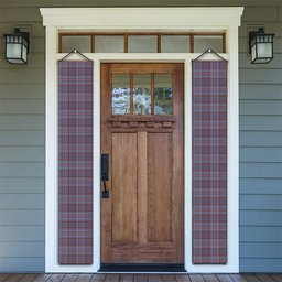 ScotsTee Shop Scottish Royal Canadian Air Force Ancient Tartan Front Porch Sign Set, Hanging Banner Set