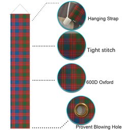 ScotsTee Shop Scottish McColl Old Ancient Tartan Front Porch Sign Set, Hanging Banner Set