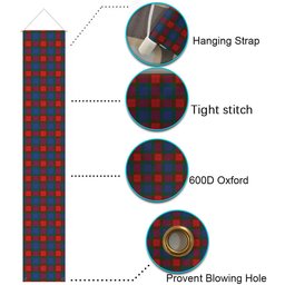 ScotsTee Shop Scottish Mar Tartan Front Porch Sign Set, Hanging Banner Set