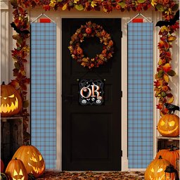 ScotsTee Shop Scottish MacDonald from Rawtenstall Tartan Front Porch Sign Set, Hanging Banner Set