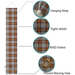 ScotsTee Shop Scottish Young, Christina Tartan Front Porch Sign Set, Hanging Banner Set