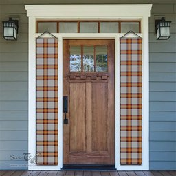 ScotsTee Shop Scottish Young, Christina Tartan Front Porch Sign Set, Hanging Banner Set