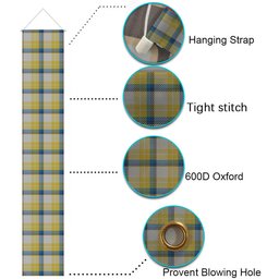 ScotsTee Shop Scottish MacGrath Tartan Front Porch Sign Set, Hanging Banner Set
