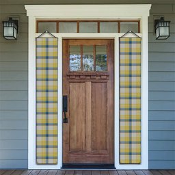 ScotsTee Shop Scottish MacGrath Tartan Front Porch Sign Set, Hanging Banner Set