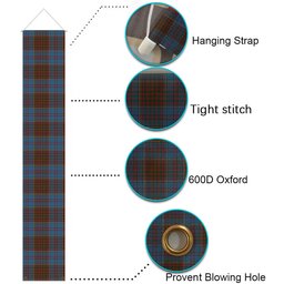 ScotsTee Shop Scottish McGregor Hastie Tartan Front Porch Sign Set, Hanging Banner Set