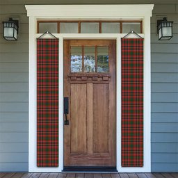 ScotsTee Shop Scottish McInnes Hastie Tartan Front Porch Sign Set, Hanging Banner Set