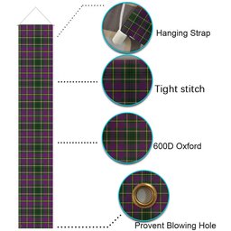 ScotsTee Shop Scottish Tailyour Tartan Front Porch Sign Set, Hanging Banner Set