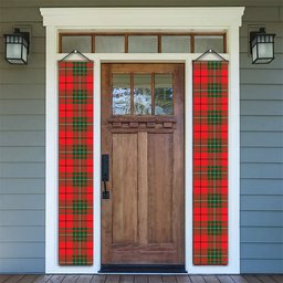 ScotsTee Shop Scottish MacAuley Modern Tartan Front Porch Sign Set, Hanging Banner Set