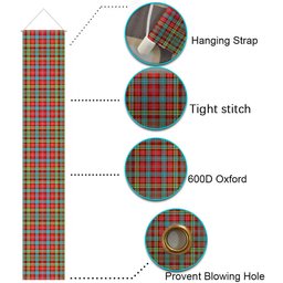 ScotsTee Shop Scottish Ogilvie Tartan Front Porch Sign Set, Hanging Banner Set
