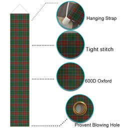 ScotsTee Shop Scottish Muirhead Tartan Front Porch Sign Set, Hanging Banner Set