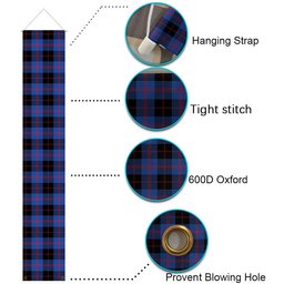 ScotsTee Shop Scottish Maule Modem Tartan Front Porch Sign Set, Hanging Banner Set