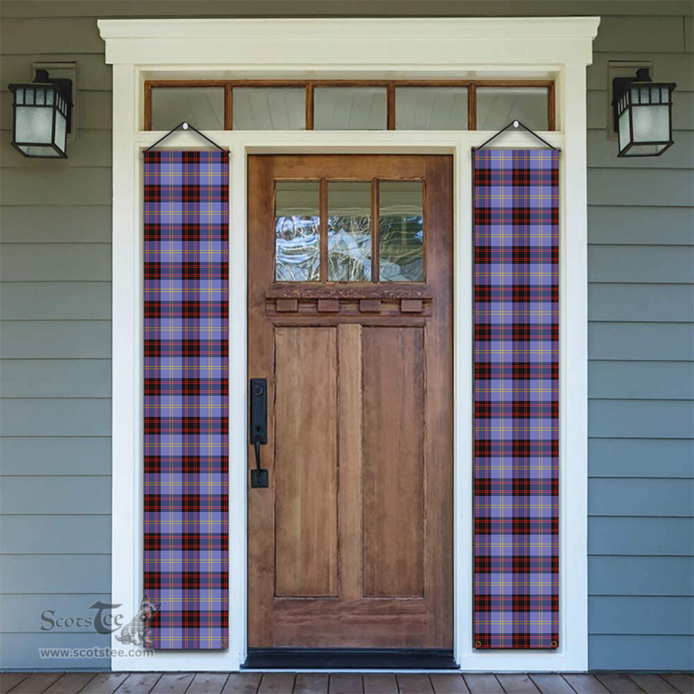 ScotsTee Shop Scottish Rutherford SC Tartan Front Porch Sign Set, Hanging Banner Set