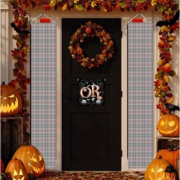 ScotsTee Shop Scottish Shaw Dress Tartan Front Porch Sign Set, Hanging Banner Set