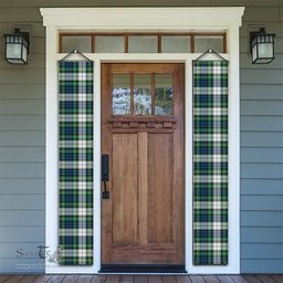 ScotsTee Shop Scottish Gordon Dress Ancient Tartan Front Porch Sign Set, Hanging Banner Set