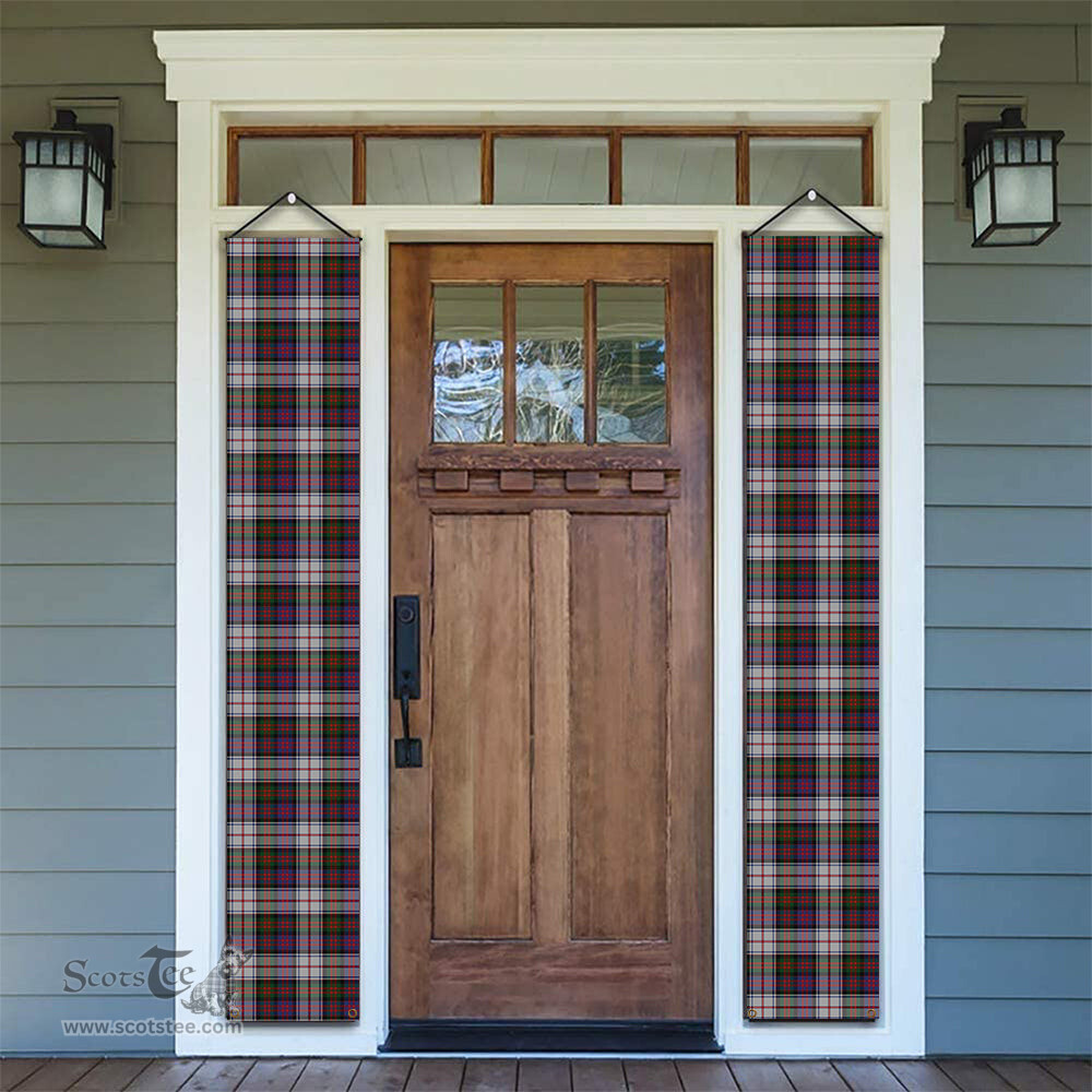 ScotsTee Shop Scottish MacDonald Dress 2 Tartan Front Porch Sign Set, Hanging Banner Set