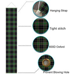 ScotsTee Shop Scottish Webster SC Tartan Front Porch Sign Set, Hanging Banner Set