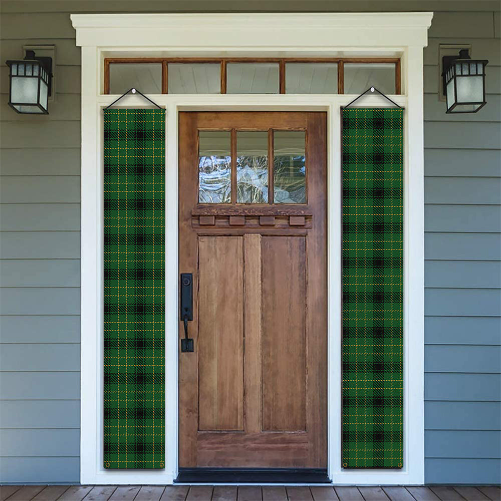 ScotsTee Shop Scottish McArthur Highland Tartan Front Porch Sign Set, Hanging Banner Set