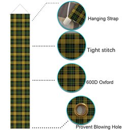 ScotsTee Shop Scottish Jacobite 2 Tartan Front Porch Sign Set, Hanging Banner Set