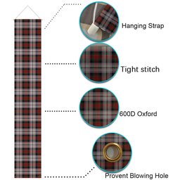 ScotsTee Shop Scottish MacDuff Dress 4 Tartan Front Porch Sign Set, Hanging Banner Set
